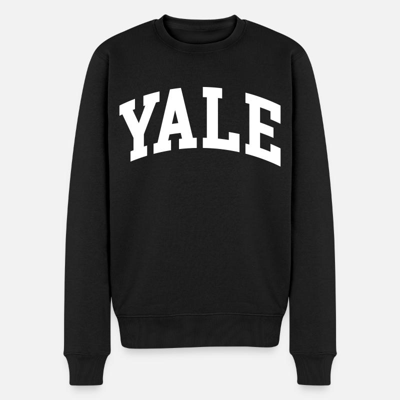 Yale - Männer Premium Bio Pullover - Schwarz