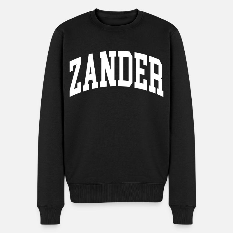 Zander - Männer Premium Bio Pullover - Schwarz