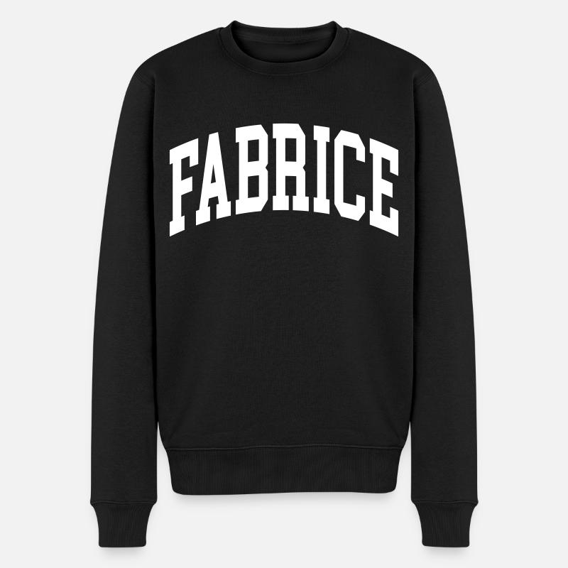 Fabrice - Männer Premium Bio Pullover - Schwarz