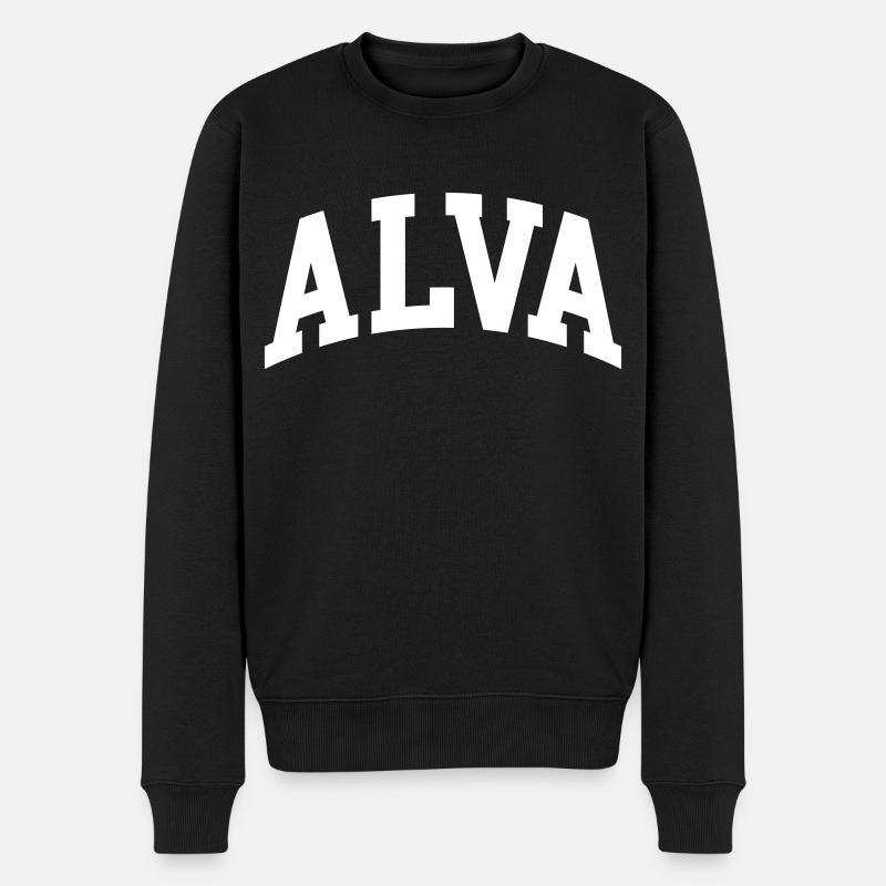 Alva - Männer Premium Bio Pullover - Schwarz