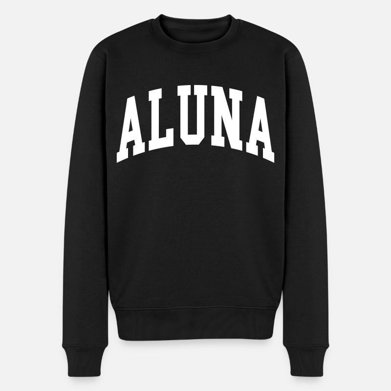Aluna - Männer Premium Bio Pullover - Schwarz