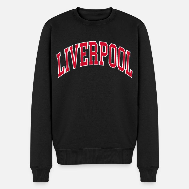 Liverpool - Männer Premium Bio Pullover - Schwarz