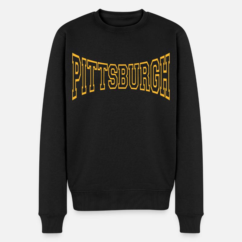 Pittsburgh - Pull Premium bio Homme - noir