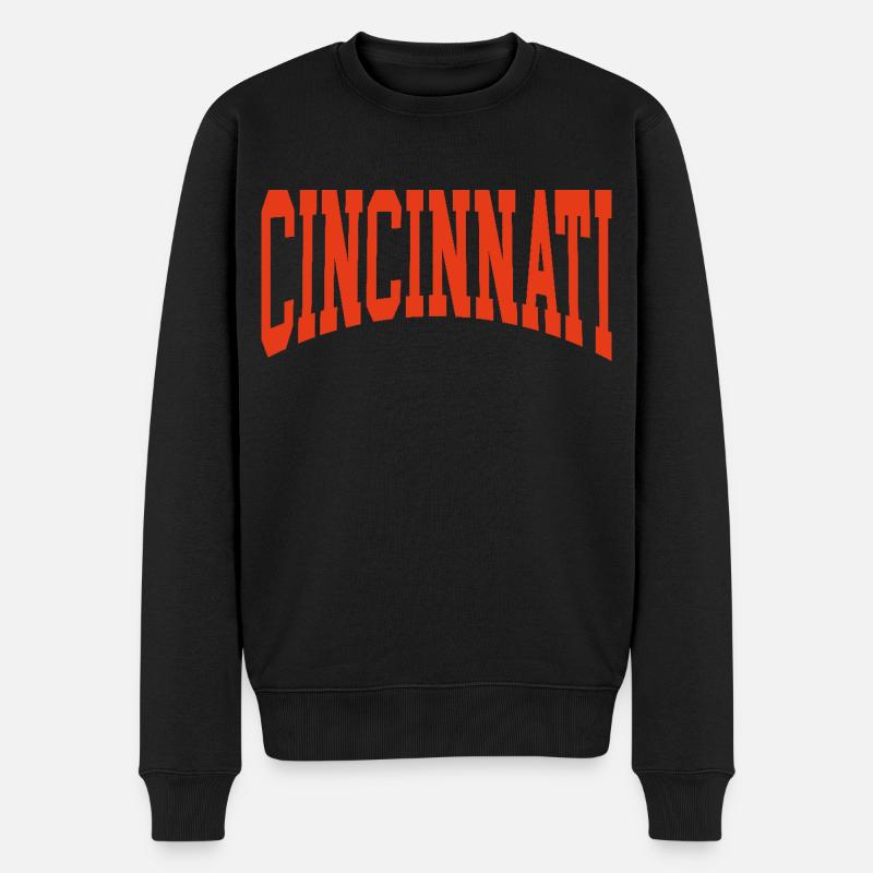 Cincinnati - Männer Premium Bio Pullover - Schwarz