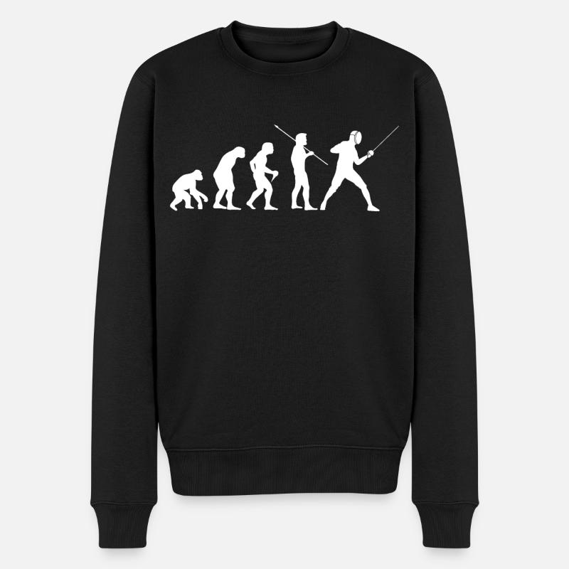 Lutte d’escrime Escrime Evolution Garçons Escrime - Pull Premium bio Homme - noir
