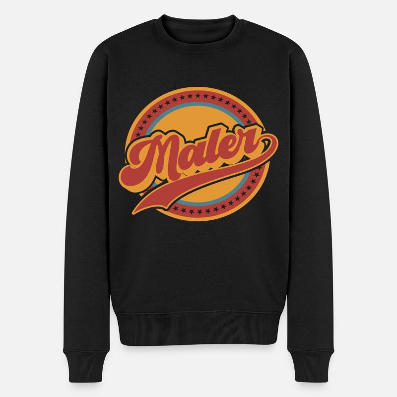 Maler Malerin Malermeister Handwerker Beruf - Männer Premium Bio Pullover - Schwarz