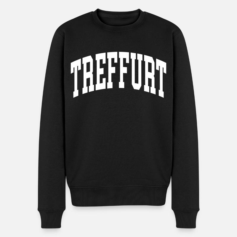 Treffurt - Männer Premium Bio Pullover - Schwarz