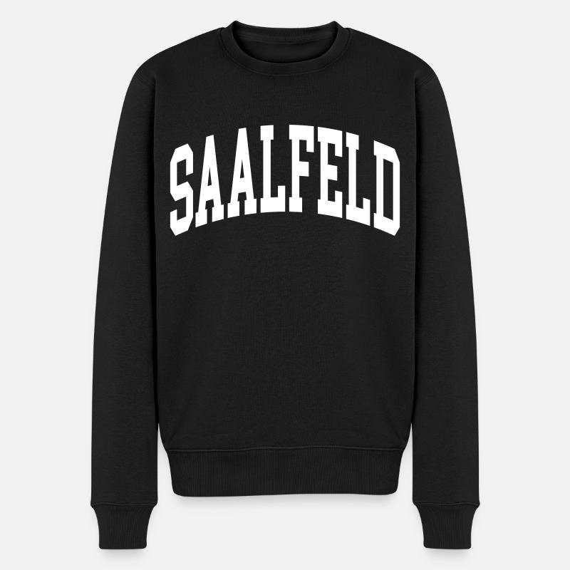 Saalfeld - Männer Premium Bio Pullover - Schwarz