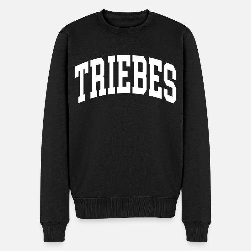 Triebes - Männer Premium Bio Pullover - Schwarz