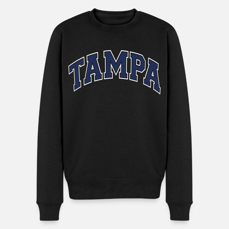 Tampa - Männer Premium Bio Pullover - Schwarz