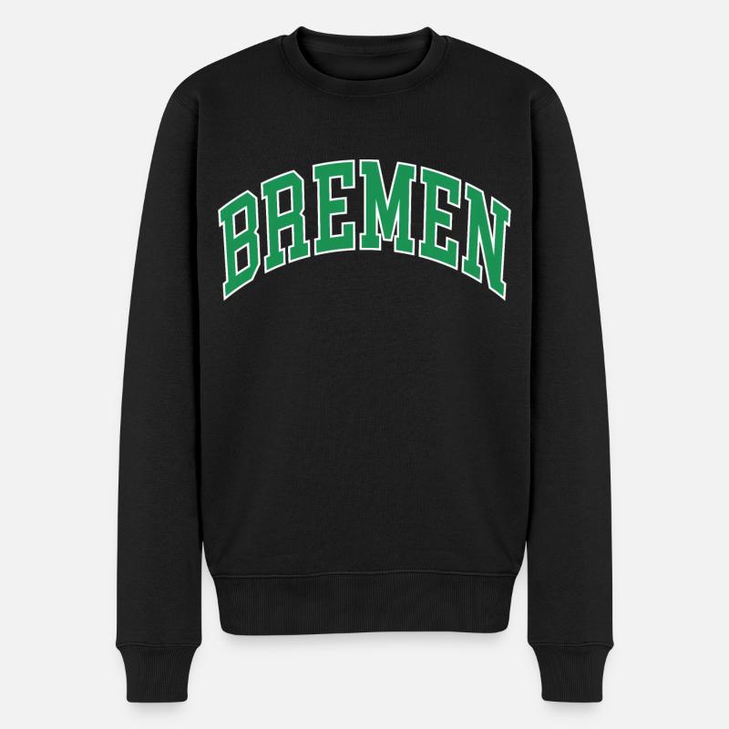 Bremen - Männer Premium Bio Pullover - Schwarz