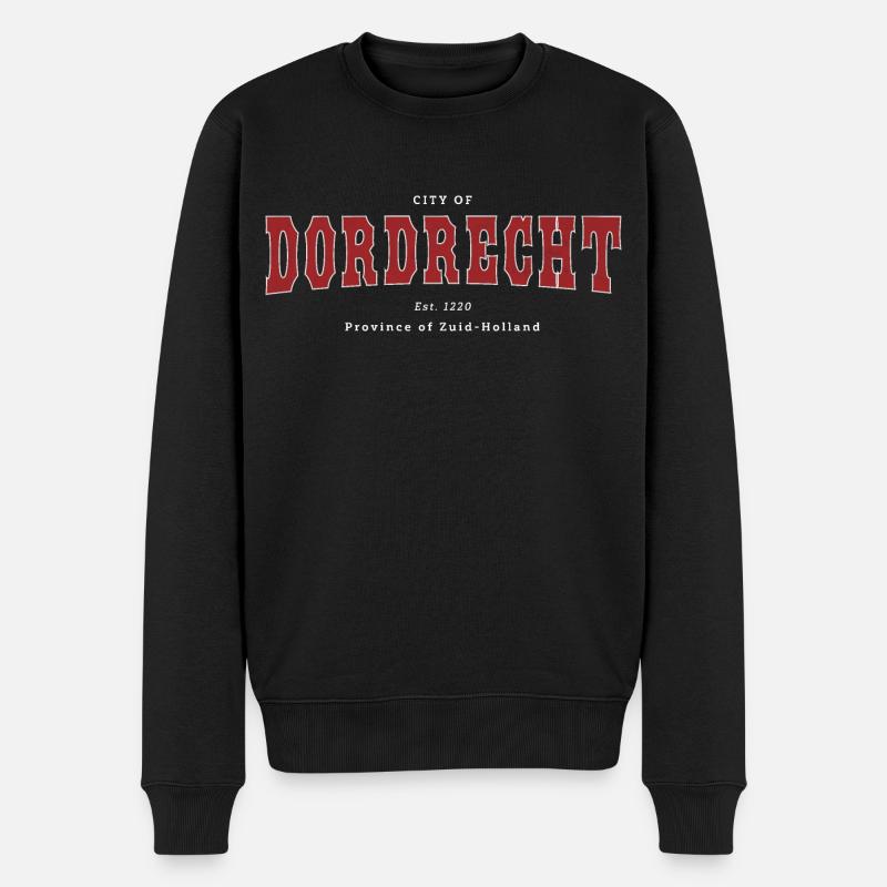 Dordrecht - Männer Premium Bio Pullover - Schwarz
