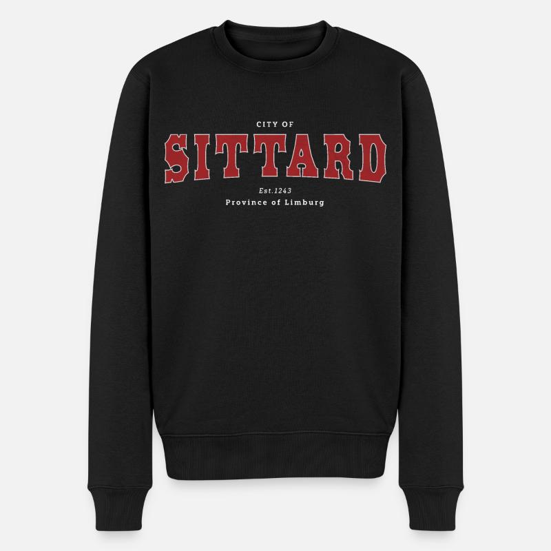 Sittard - Männer Premium Bio Pullover - Schwarz