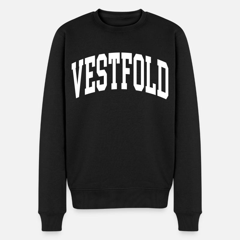 Vestfold - Männer Premium Bio Pullover - Schwarz