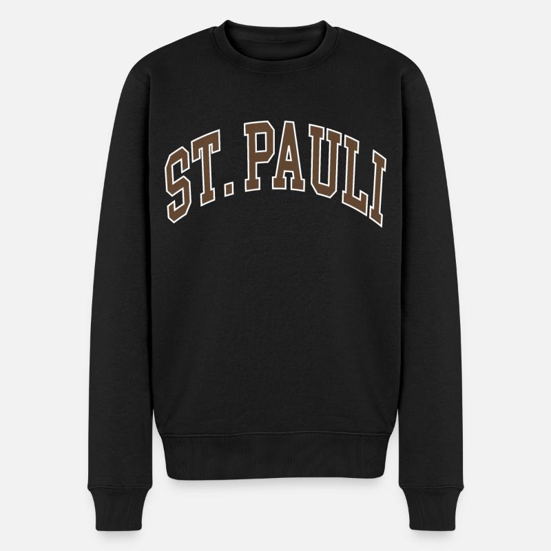 Saint-Pauli - Pull Premium bio Homme - noir