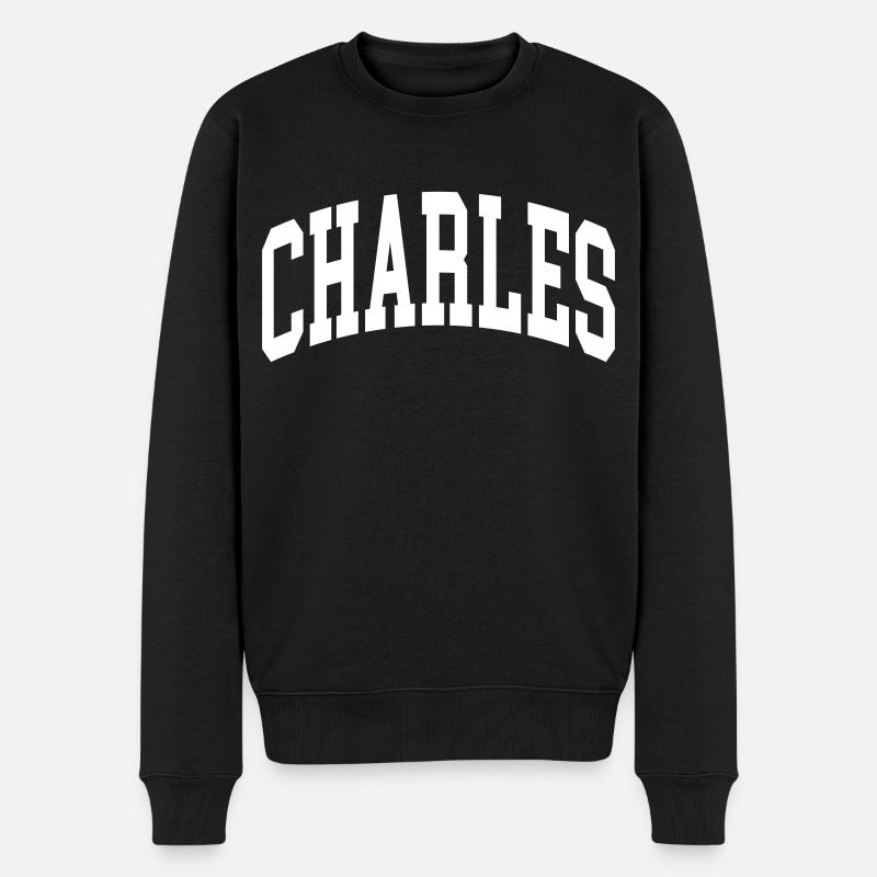 Charles - Männer Premium Bio Pullover - Schwarz