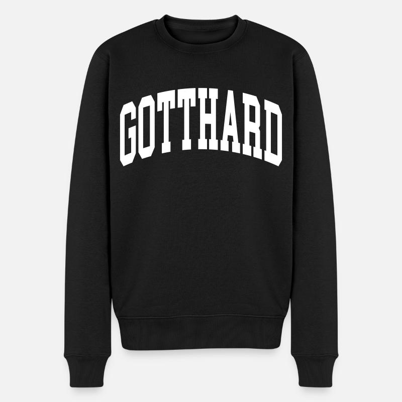Gotthard - Männer Premium Bio Pullover - Schwarz