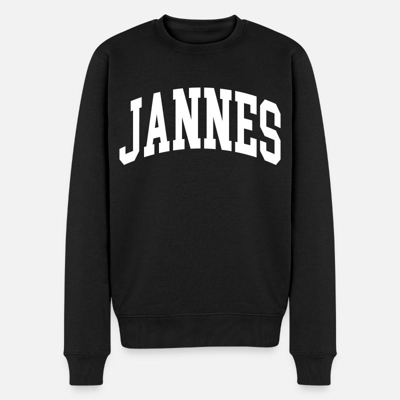 Jannes - Männer Premium Bio Pullover - Schwarz