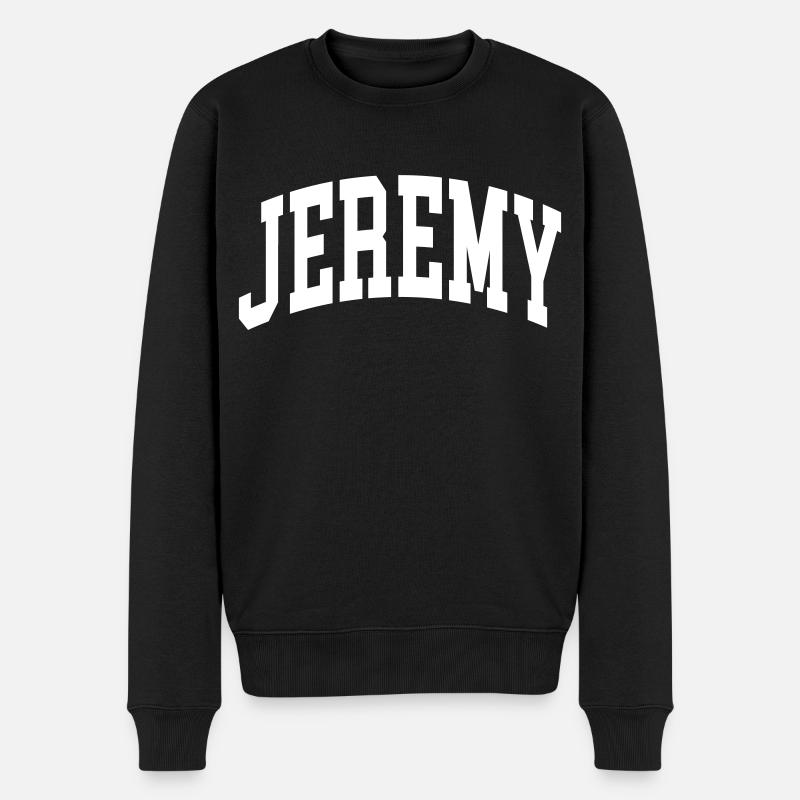 Jeremy - Männer Premium Bio Pullover - Schwarz