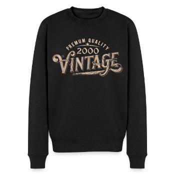 2000 Vintage 2000 Cadeau Anniversaire 2000 Rétro - Pull Premium bio Homme - noir - Devant - Nico (187cm)