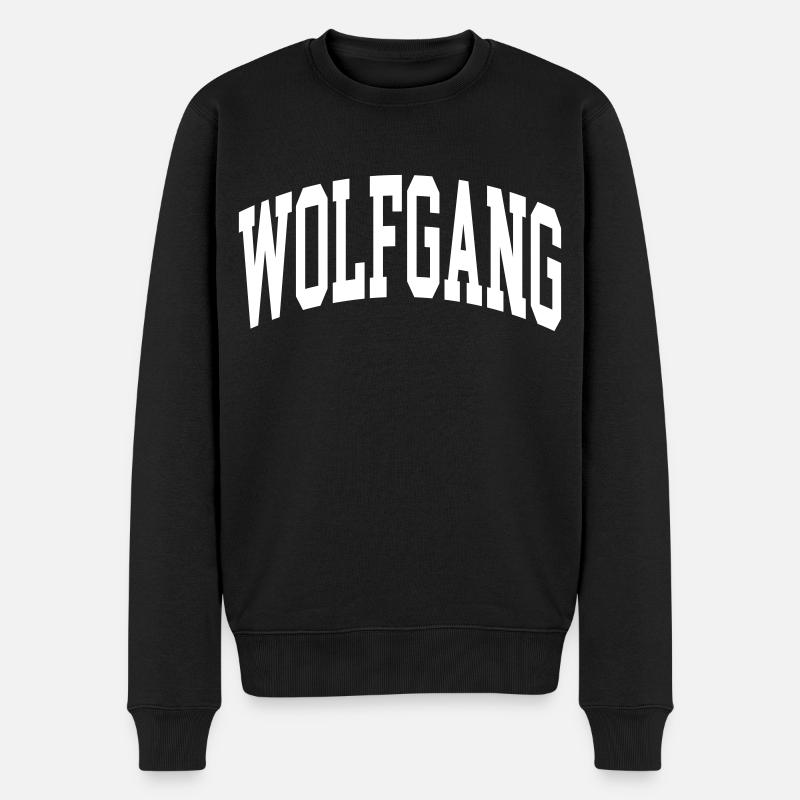 Wolfgang - Männer Premium Bio Pullover - Schwarz