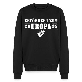 Befördert zum Uropa 2025 - Männer Premium Bio Pullover - Schwarz - Vorne - Nico (187cm)