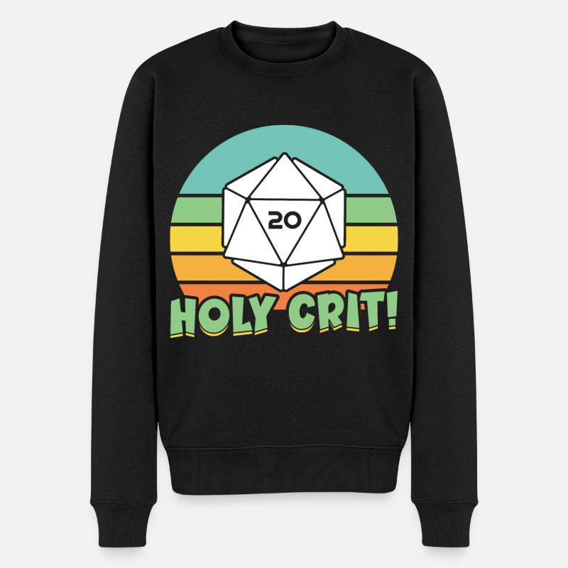 Holy crit,Gaming - Pull Premium bio Homme - noir