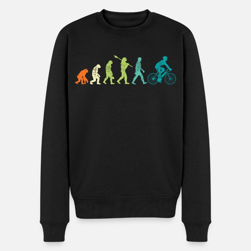 E Bikes E Bike Retro - Männer Premium Bio Pullover - Schwarz