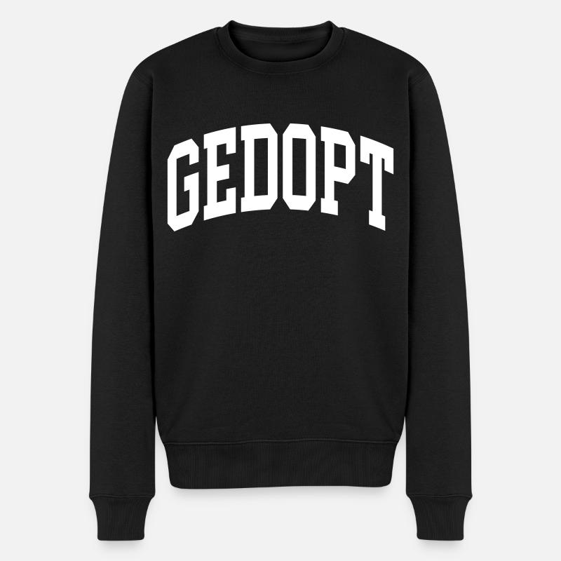Gedopt - Männer Premium Bio Pullover - Schwarz