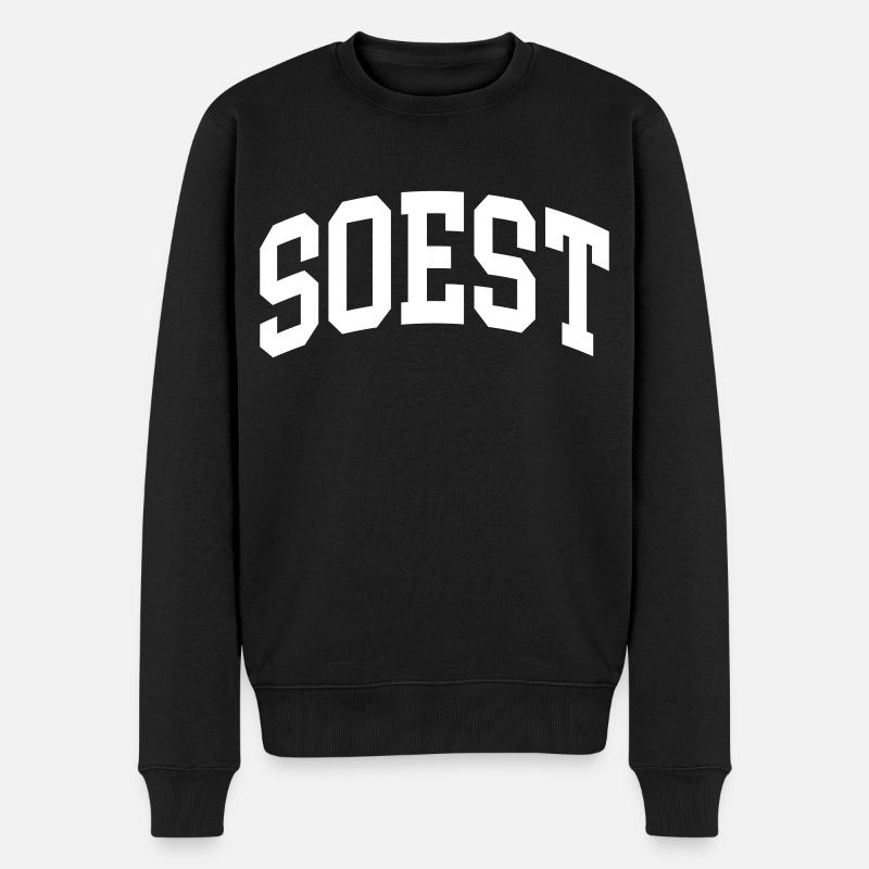 Soest - Männer Premium Bio Pullover - Schwarz