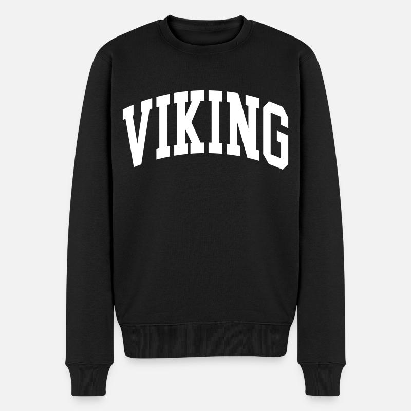 Viking - Männer Premium Bio Pullover - Schwarz