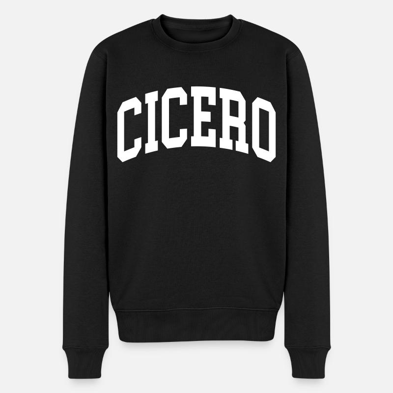Cicero - Männer Premium Bio Pullover - Schwarz
