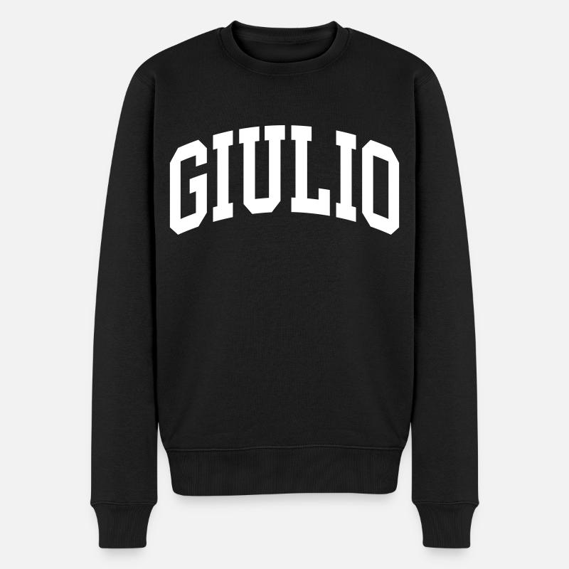 Giulio - Männer Premium Bio Pullover - Schwarz