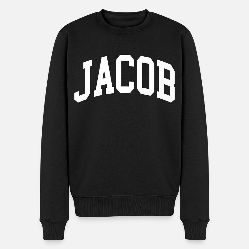 Jacob - Männer Premium Bio Pullover - Schwarz
