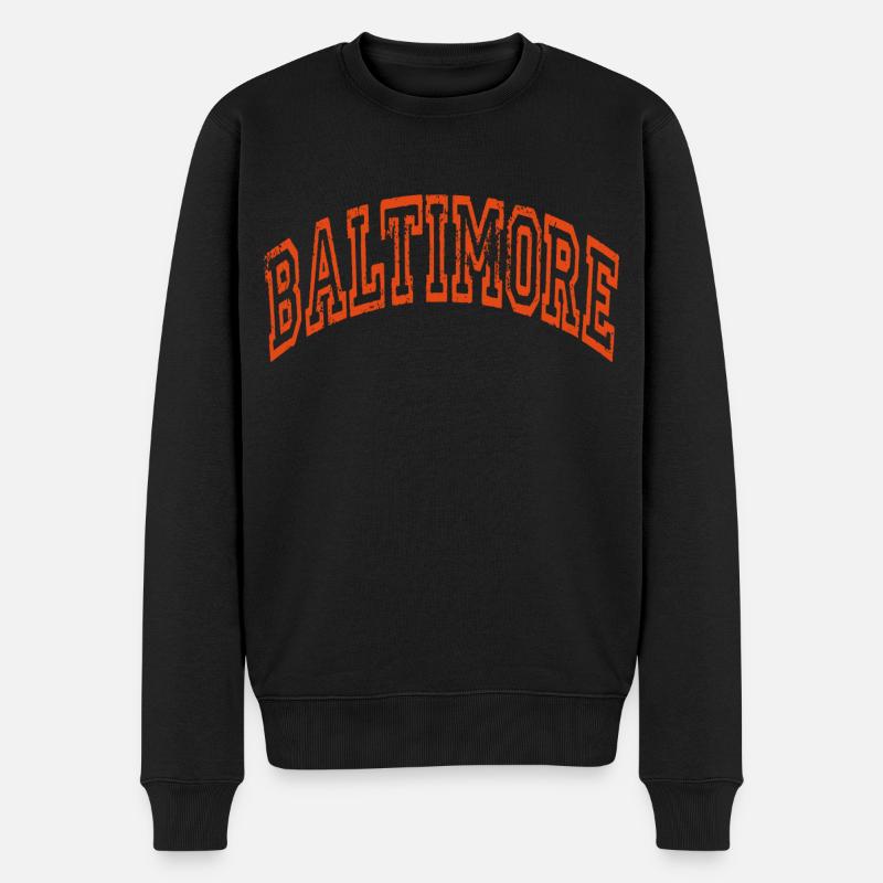 Baltimore - Pull Premium bio Homme - noir