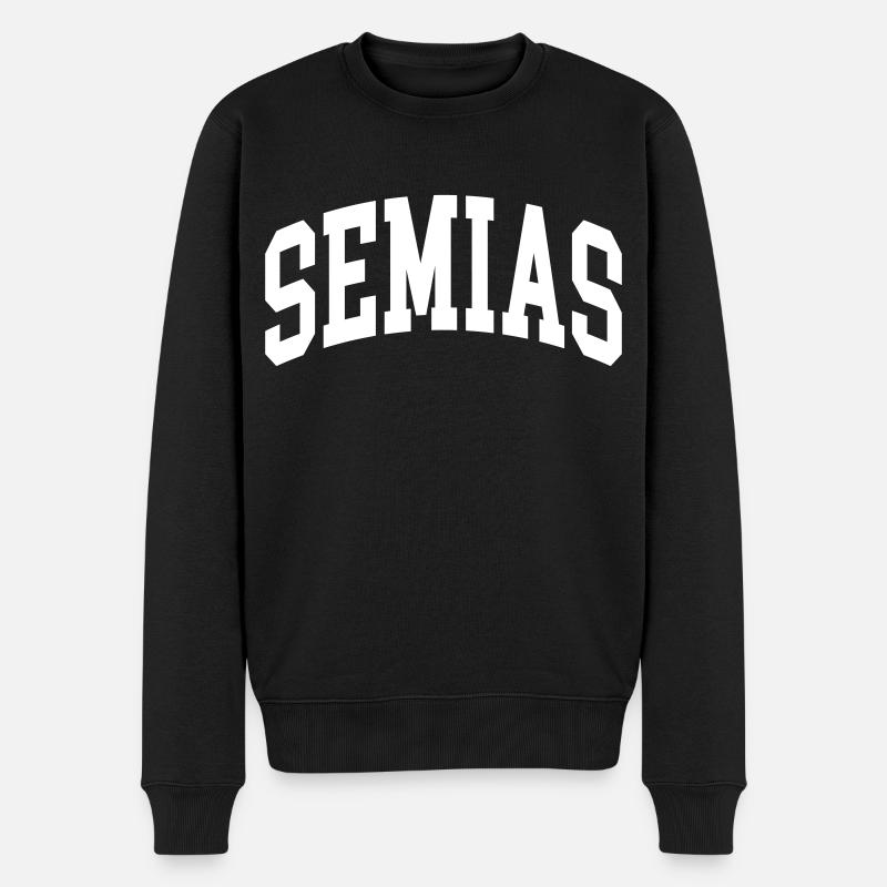 Semias - Pull Premium bio Homme - noir