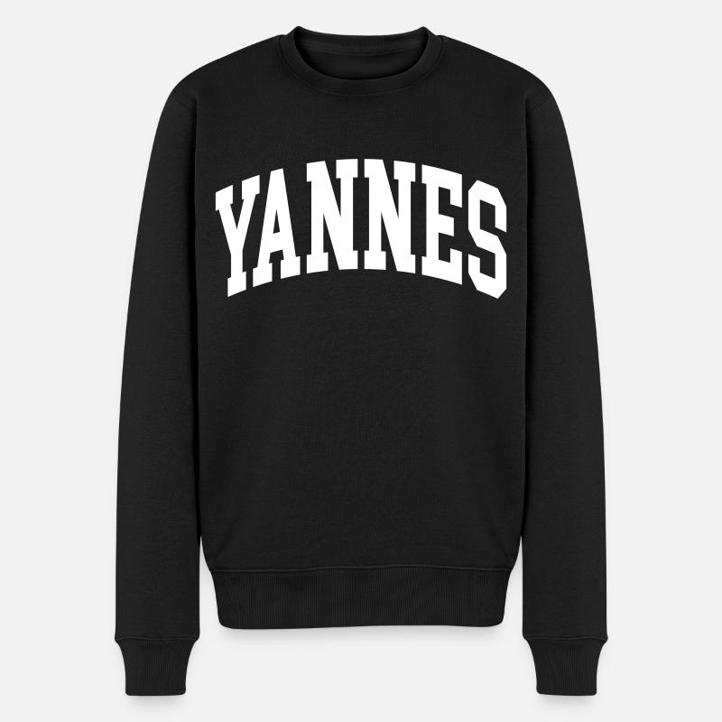 Yannes - Pull Premium bio Homme - noir