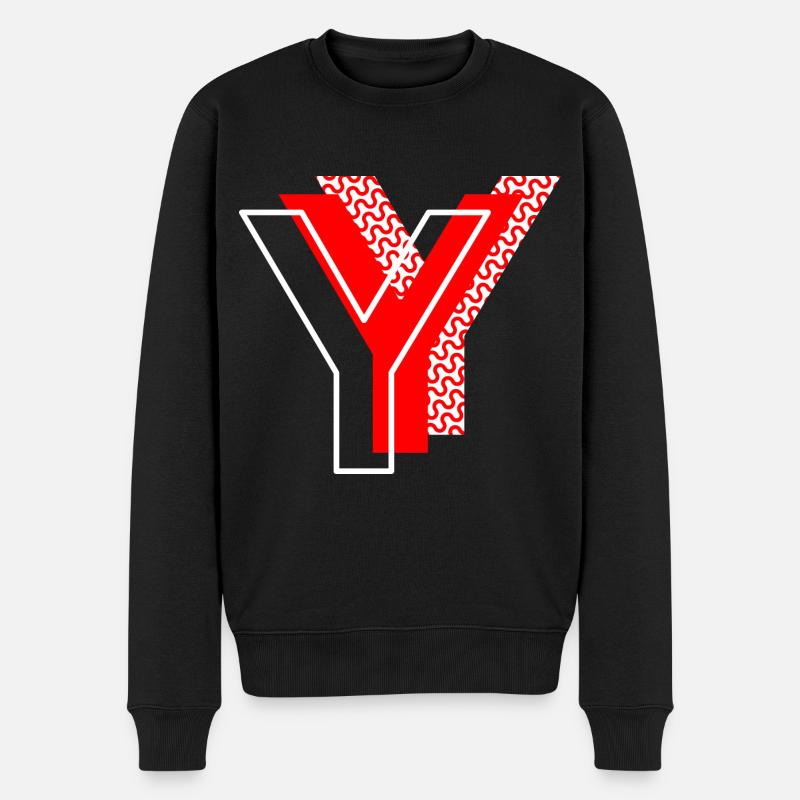 Lettre Y - Pull Premium bio Homme - noir