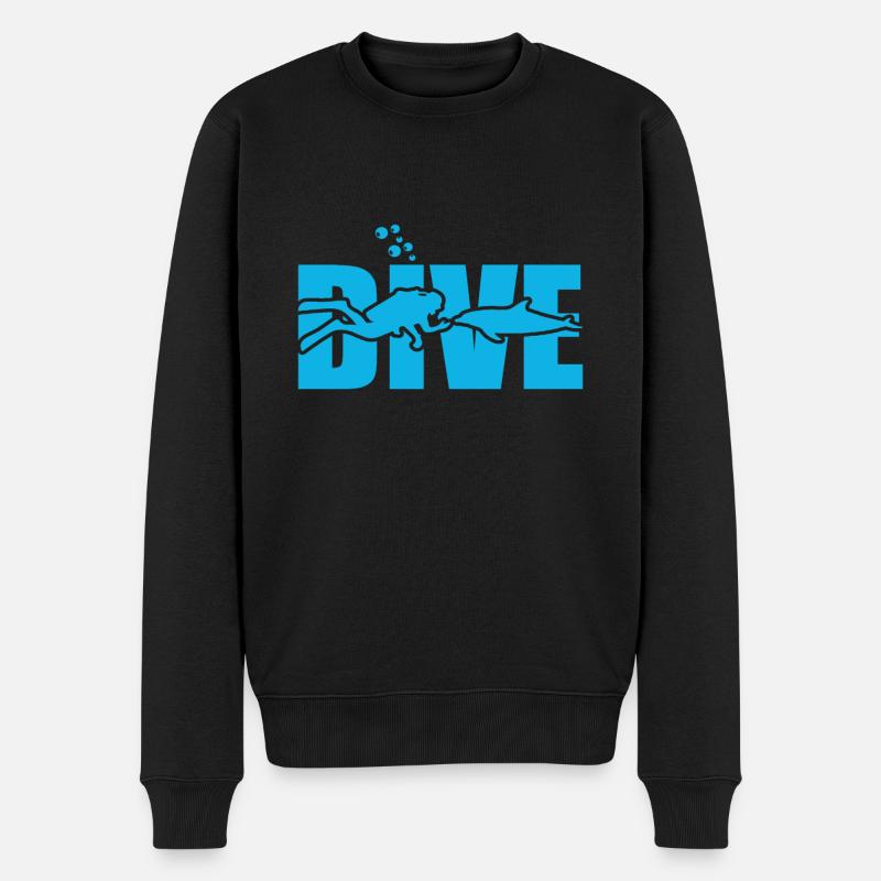 Plongée Plongée - Pull Premium bio Homme - noir