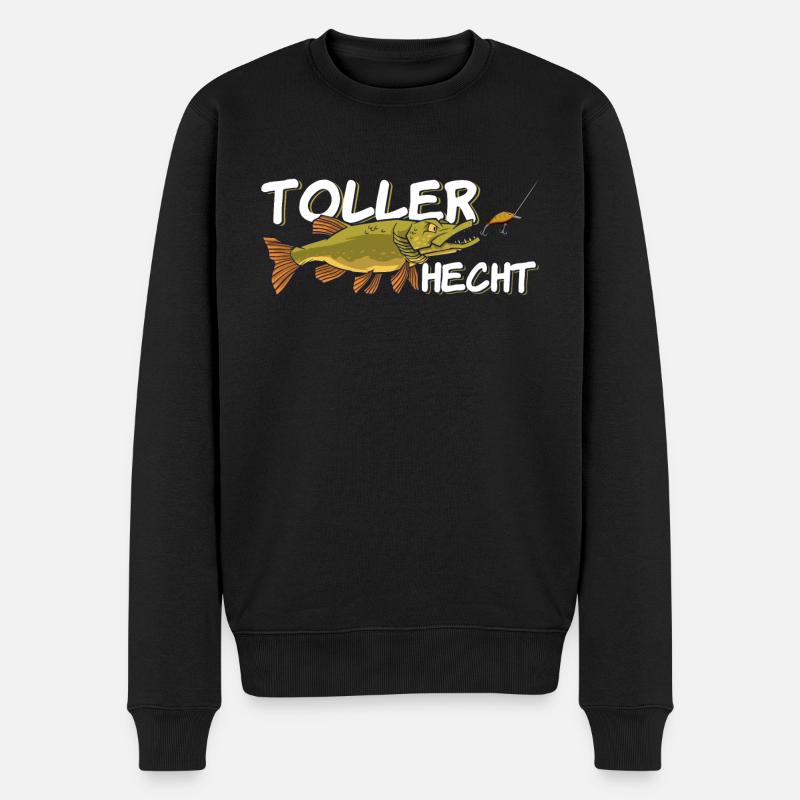 Toller Hecht - Männer Premium Bio Pullover - Schwarz