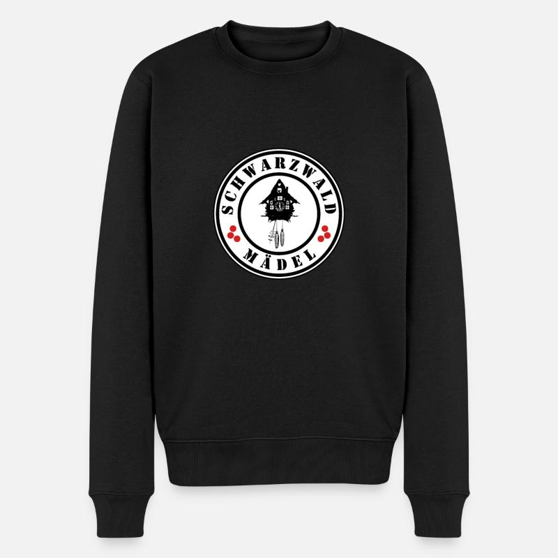 Schwarzwaldmädel - Männer Premium Bio Pullover - Schwarz