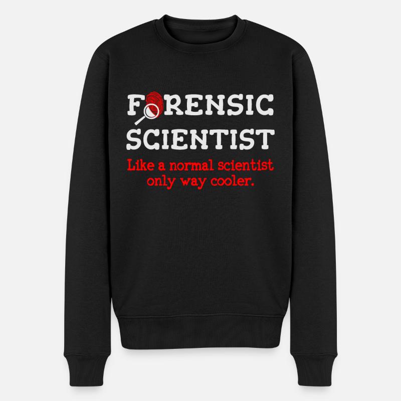 Kriminaltechniker, Forensischer Ermittler - Männer Premium Bio Pullover - Schwarz