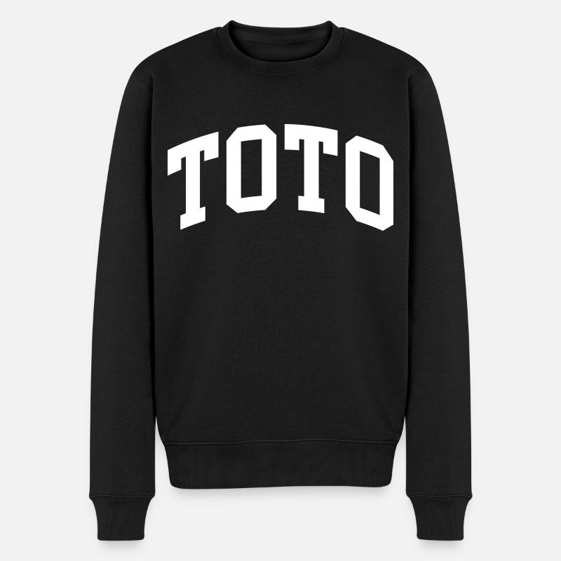 Toto - Männer Premium Bio Pullover - Schwarz