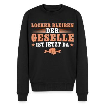 Kfz Mechaniker Abschlussprüfung Geselle Geschenk - Männer Premium Bio Pullover - Schwarz - Vorne - Nico (187cm)