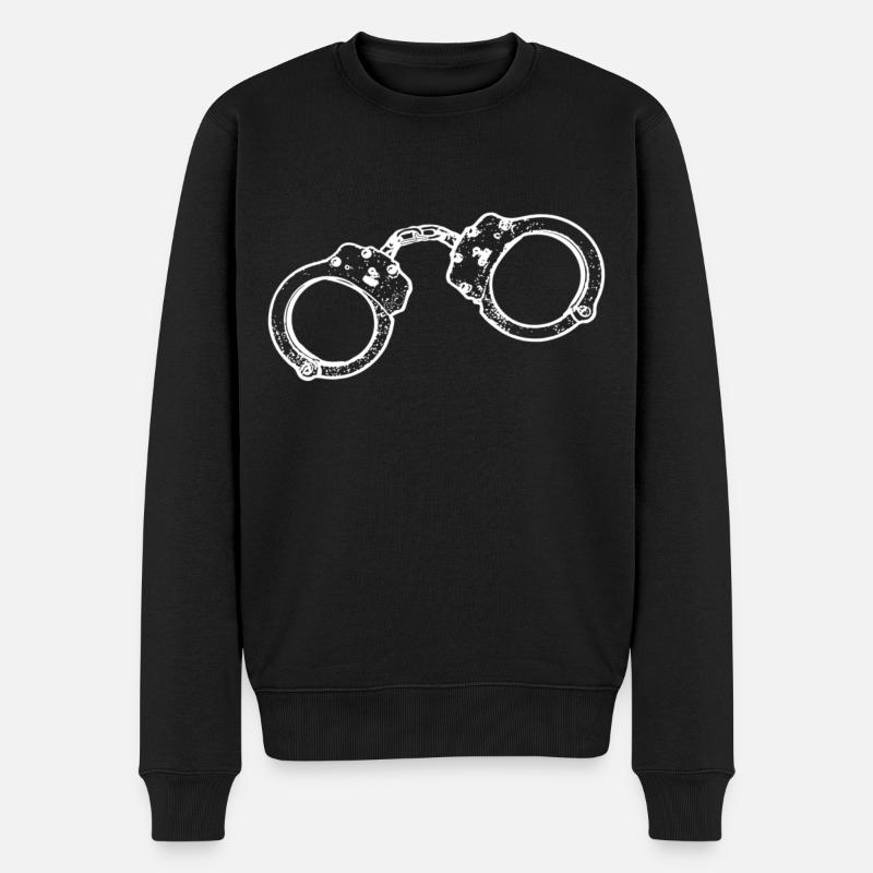 menottes - Pull Premium bio Homme - noir