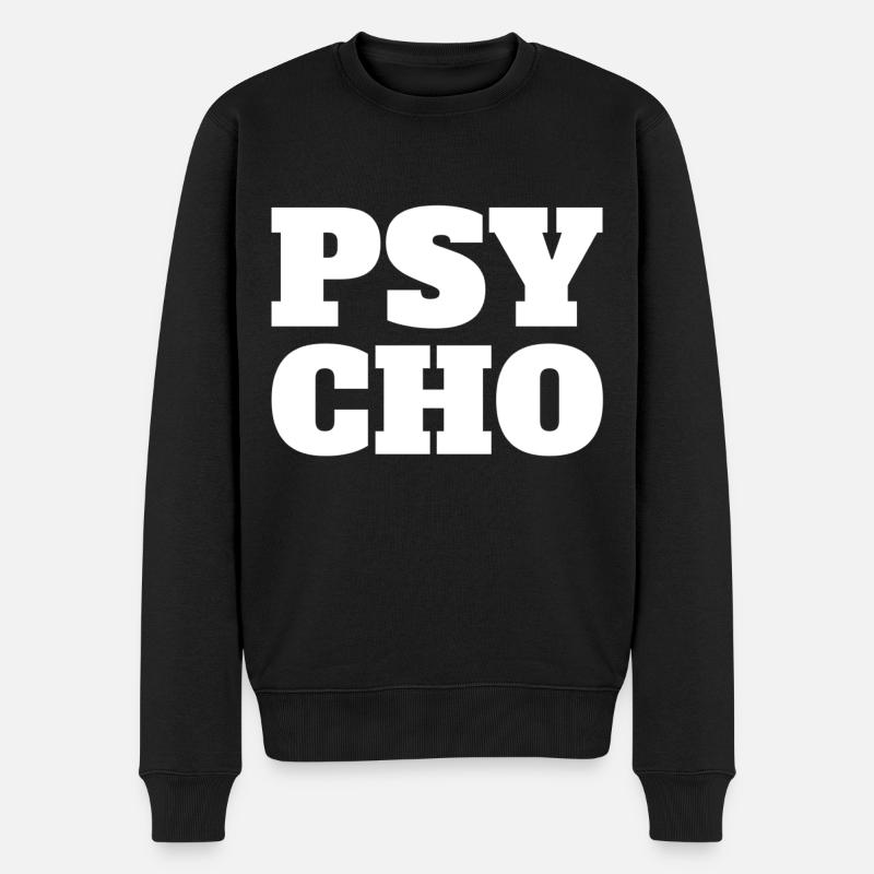 Psycho - Pull Premium bio Homme - noir