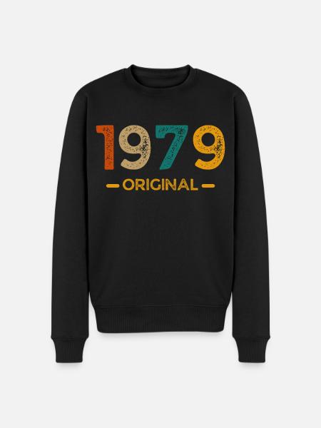 1979 Original - Männer Premium Bio Pullover - Schwarz