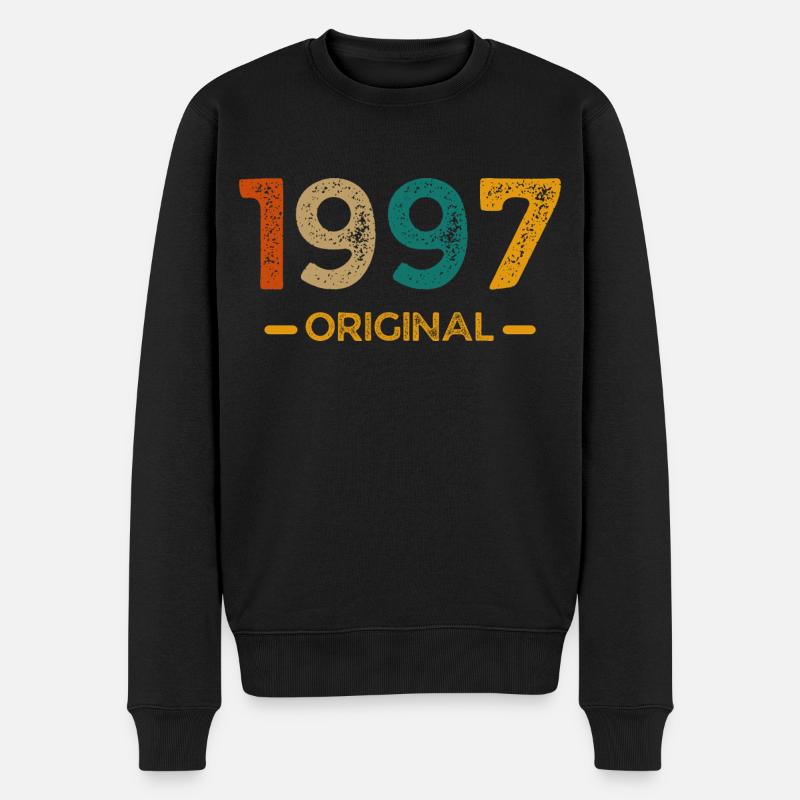 1997 Original - Men's Premium Organic Jumper - black