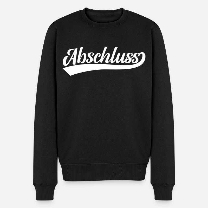 Abschluss - Männer Premium Bio Pullover - Schwarz