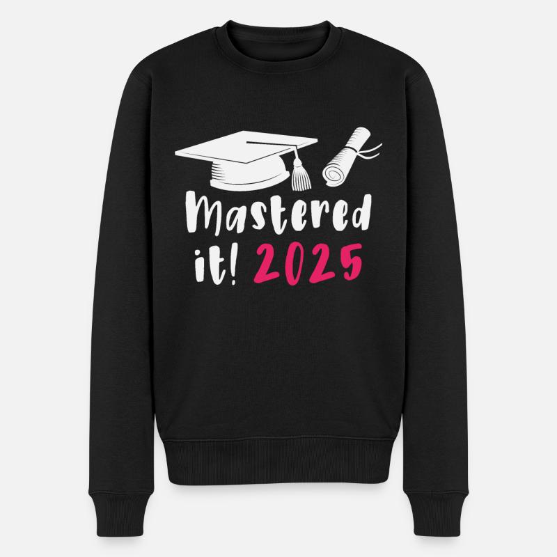 Mastered 2025 Master Diplômé 2025 - Pull Premium bio Homme - noir